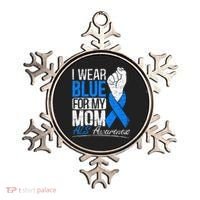 I Wear Blue For My Dad ALS Awareness Supporter Warrior Ornament thumb 0