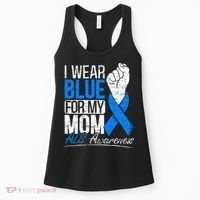 I Wear Blue For My Dad ALS Awareness Supporter Warrior Women's Tank Top thumb 0