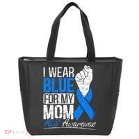 I Wear Blue For My Dad ALS Awareness Supporter Warrior Tote Bag thumb 0