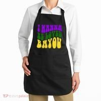 I Wanna Be Loved Bayou Mardi Gras Apron thumb 2
