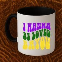 I Wanna Be Loved Bayou Mardi Gras Coffee Mug thumb 2