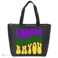 I Wanna Be Loved Bayou Mardi Gras Tote Bag thumb 0