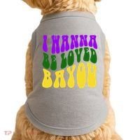 I Wanna Be Loved Bayou Mardi Gras Doggie Tank thumb 0