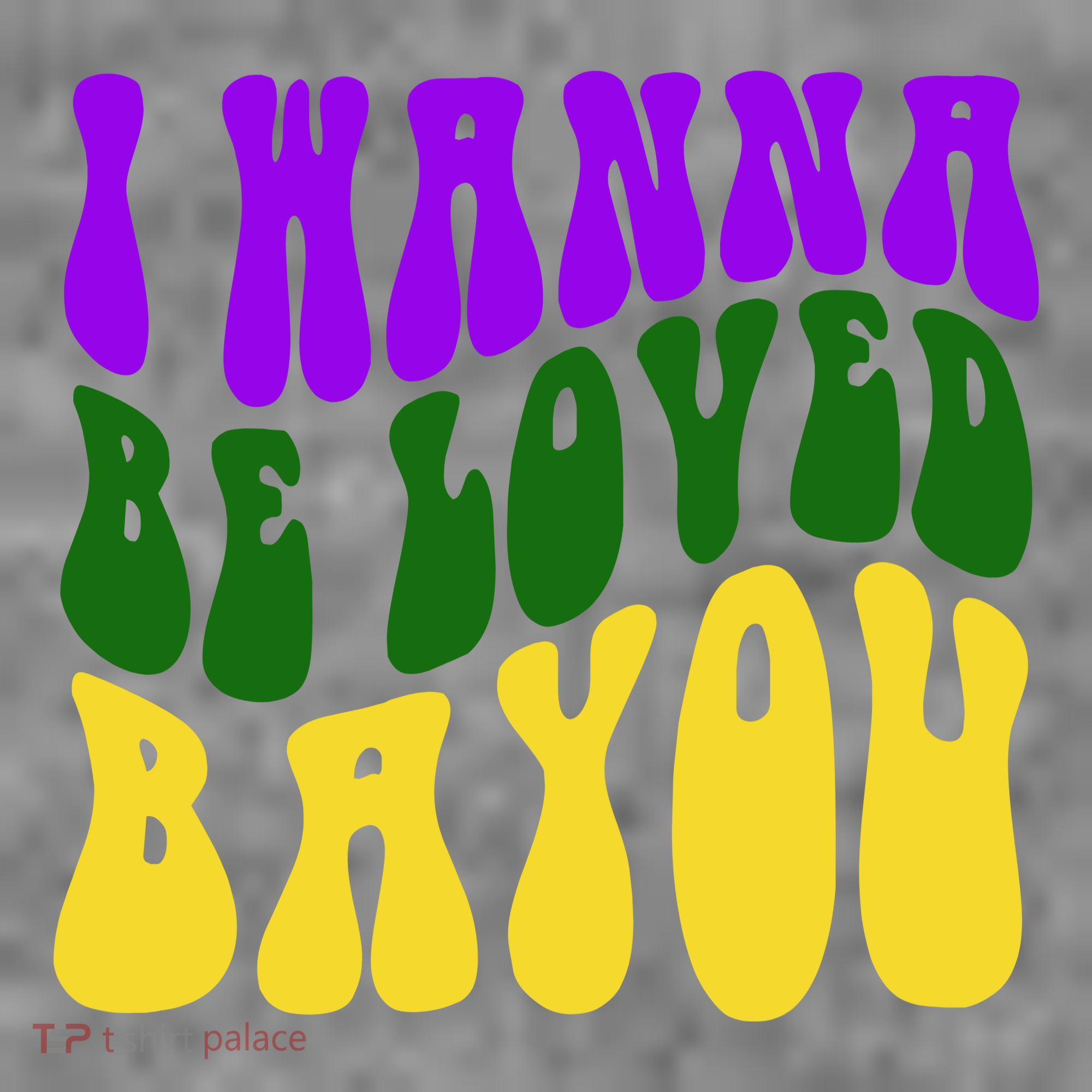 I Wanna Be Loved Bayou Mardi Gras Women's Hoodie