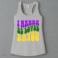 I Wanna Be Loved Bayou Mardi Gras Women's Tank Top thumb 3