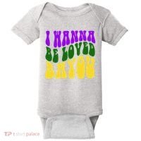 I Wanna Be Loved Bayou Mardi Gras Baby Bodysuit thumb 0