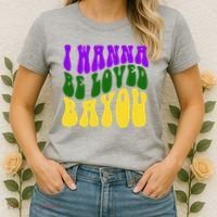 I Wanna Be Loved Bayou Mardi Gras Women's T-Shirt thumb 2