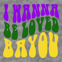 I Wanna Be Loved Bayou Mardi Gras Kids Sweatshirt thumb 2