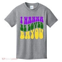 I Wanna Be Loved Bayou Mardi Gras Kids T-Shirt thumb 0
