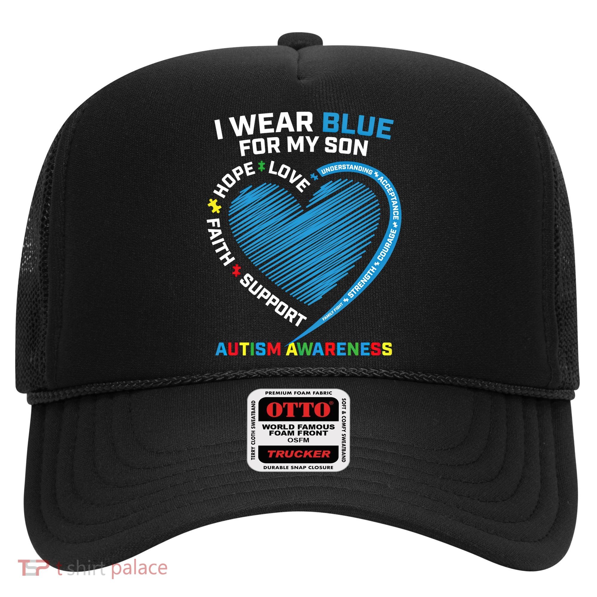 I Wear Blue For My Son Autism Awareness Support Products Cute Gift Hat