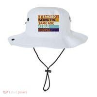 It's Weird Being The Same Age As Old People Funny Bucket Hat thumb 0