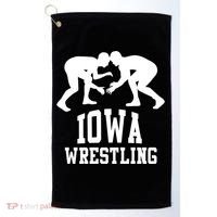 Iowa Wrestling Cool Gift Golf Towel thumb 0