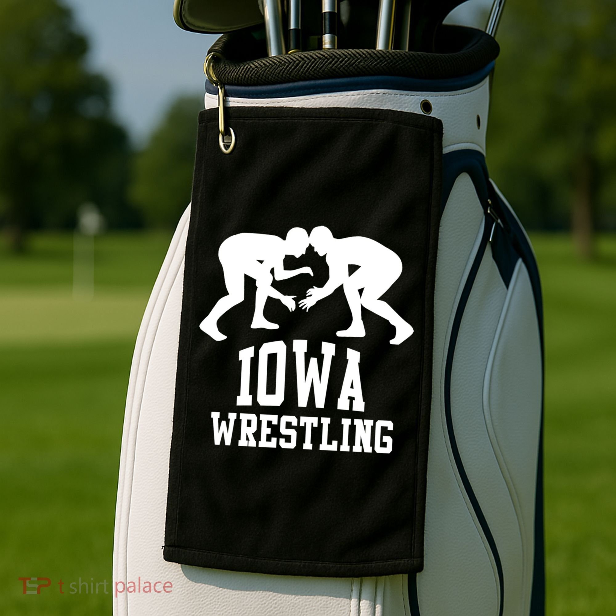 Iowa Wrestling Cool Gift Golf Towel