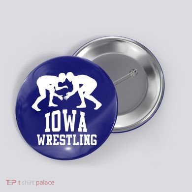 Iowa Wrestling Cool Gift Button
