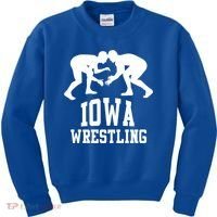 Iowa Wrestling Cool Gift Kids Sweatshirt thumb 0