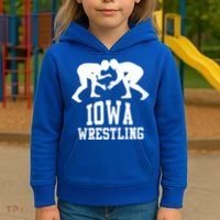 Iowa Wrestling Cool Gift Kids Hoodie thumb 3
