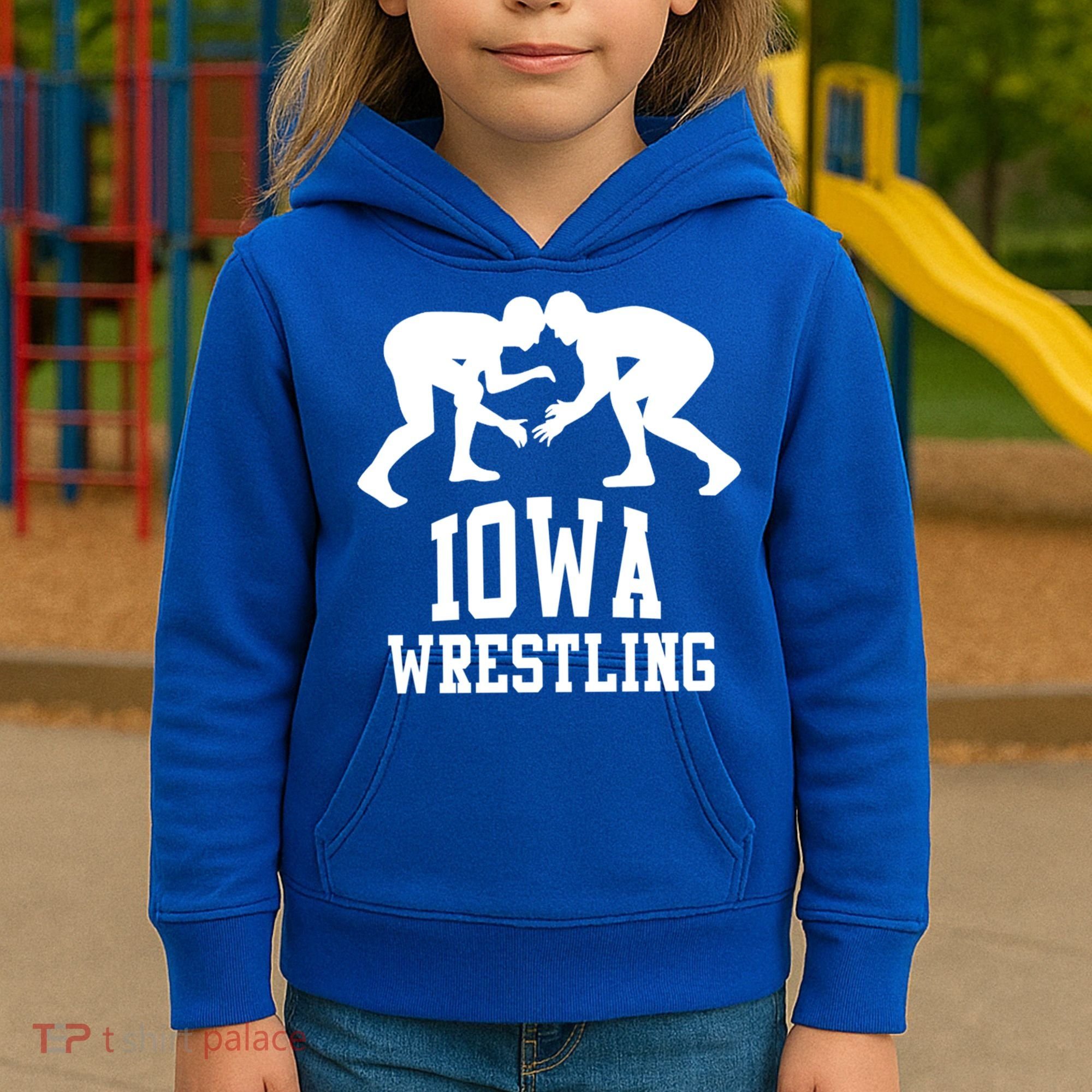 Iowa Wrestling Cool Gift Kids Hoodie