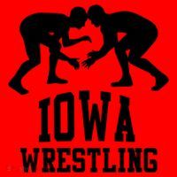 Iowa Wrestling Cool Gift Santa Hat thumb 1