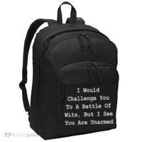 I Would Challenge You To A Battle Of Wits Sarcastic Port Authority Basic Backpack thumb 0