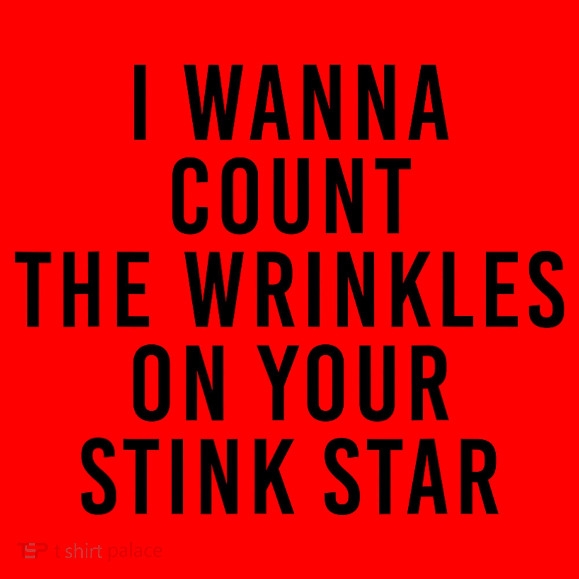 I Wanna Count The Wrinkles On Your Stink Star Santa Hat