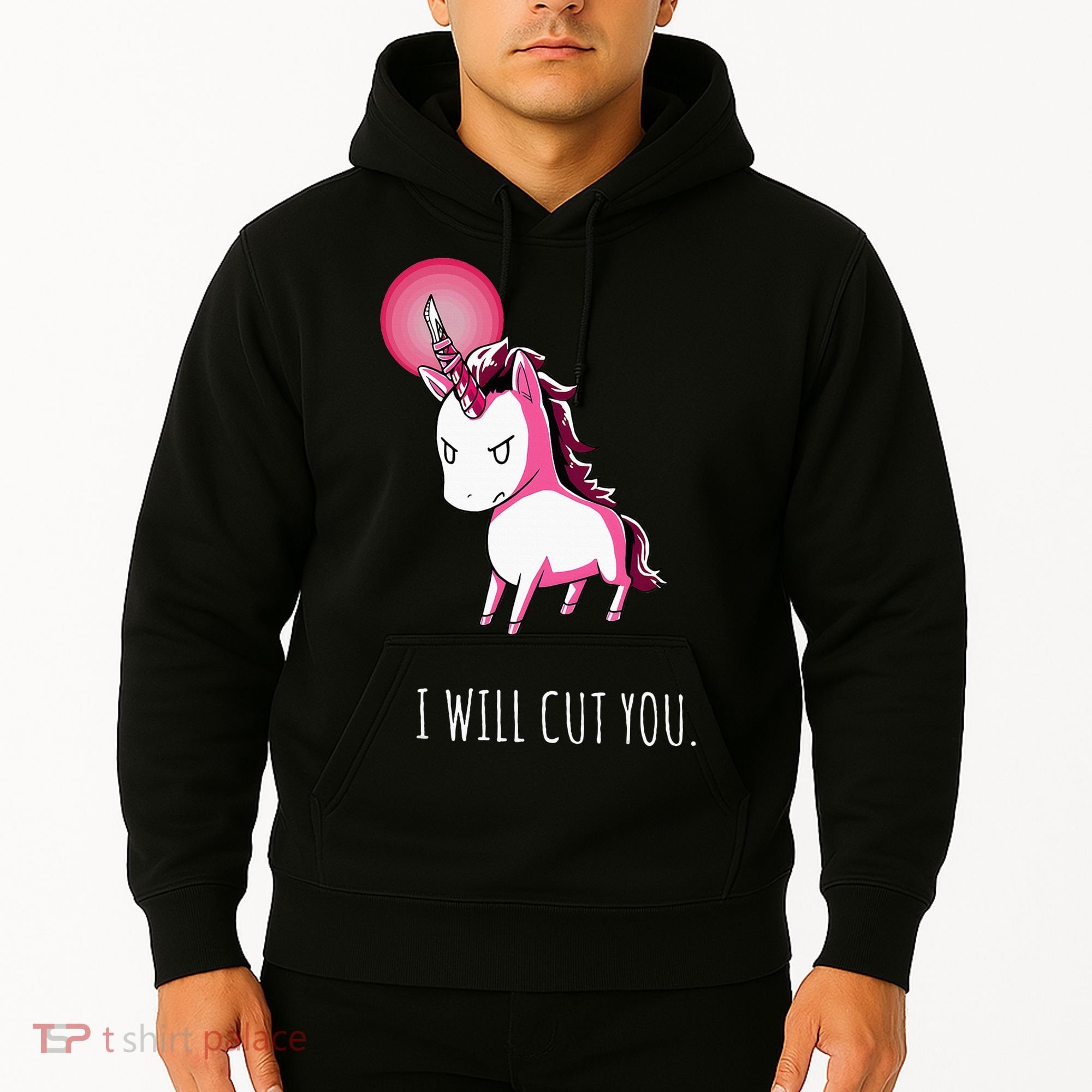 I Will Cut You Stabby Unicorn Funny Hoodie