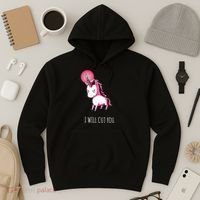 I Will Cut You Stabby Unicorn Funny Hoodie thumb 3