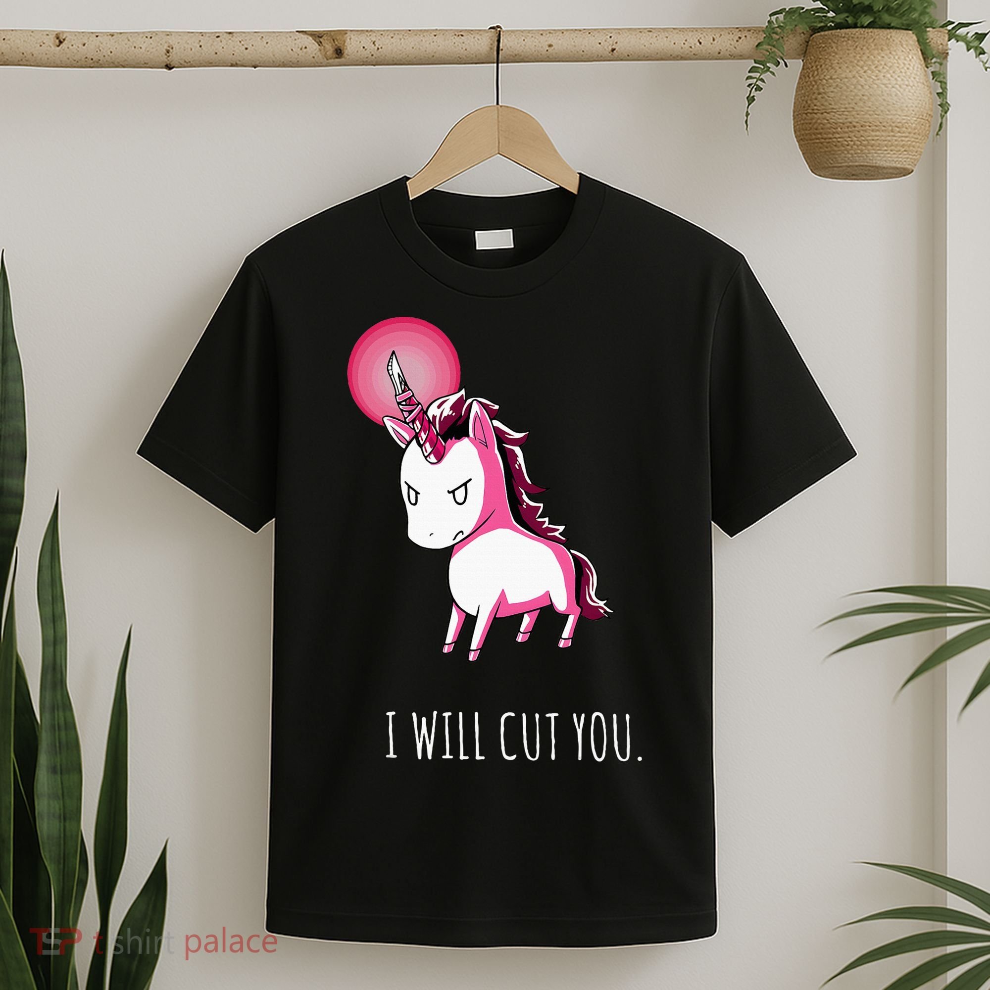 I Will Cut You Stabby Unicorn Funny T-Shirt