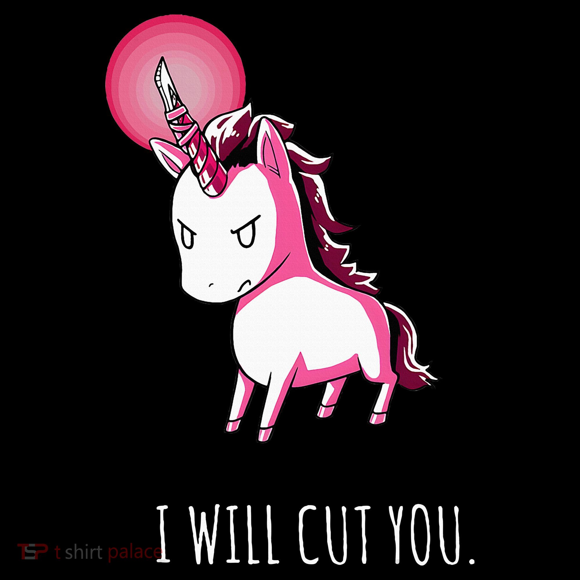 I Will Cut You Stabby Unicorn Funny Women's Hoodie