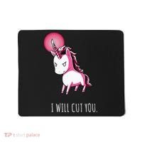 I Will Cut You Stabby Unicorn Funny Mousepad thumb 0