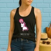 I Will Cut You Stabby Unicorn Funny Women's Tank Top thumb 2