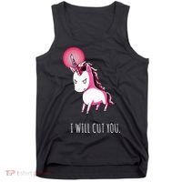 I Will Cut You Stabby Unicorn Funny Tank Top thumb 0