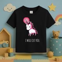 I Will Cut You Stabby Unicorn Funny Toddler T-Shirt thumb 3
