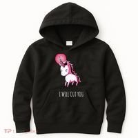 I Will Cut You Stabby Unicorn Funny Kids Hoodie thumb 0