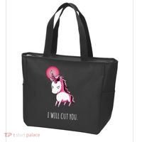 I Will Cut You Stabby Unicorn Funny Tote Bag thumb 3