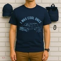 I Was Cool Once Retro Vintage Car Van T-Shirt thumb 6