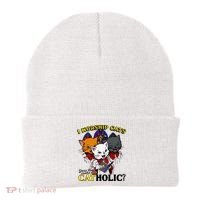I Worship Cats Does That Make Me Catholic Funny Cat Lovers Beanie thumb 0