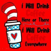 I Will Drink Coffee Here Or There I Will Drink Coffee Everywhere Funny Santa Hat thumb 1
