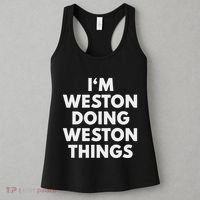 Im Weston Doing Weston Things First Name Women's Tank Top thumb 3