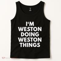 Im Weston Doing Weston Things First Name Tank Top thumb 2