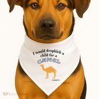 I Would Dropkick A Child For A Camel Cigarette USA-Made Doggie Bandana thumb 1