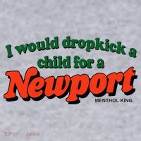 I Would Dropkick A Child For A Newport Menthol King Women's Sweatshirt thumb 2