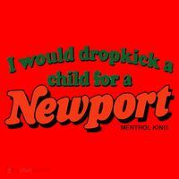 I Would Dropkick A Child For A Newport Menthol King Santa Hat thumb 1