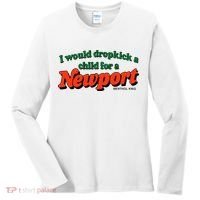 I Would Dropkick A Child For A Newport Menthol King Women's Long Sleeve Shirt thumb 0