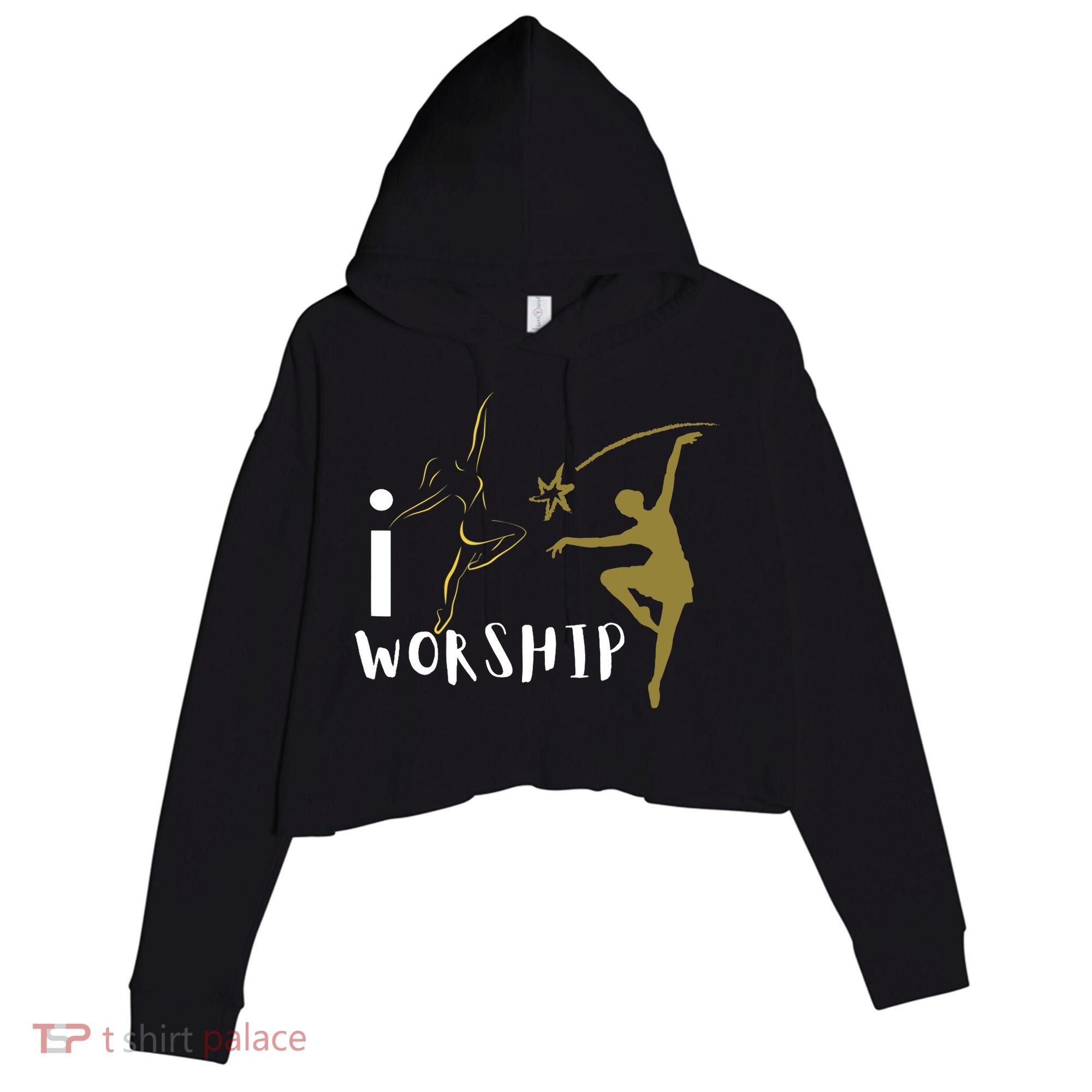 I worship dance ministry Crop Fleece Hoodie