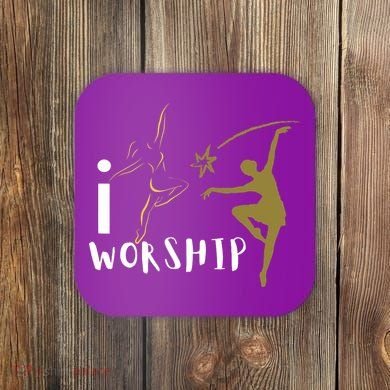 I worship dance ministry Coaster