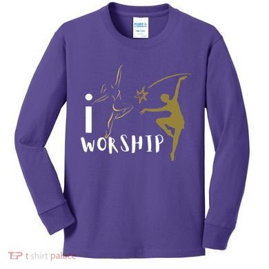 I worship dance ministry Kids Long Sleeve Shirt