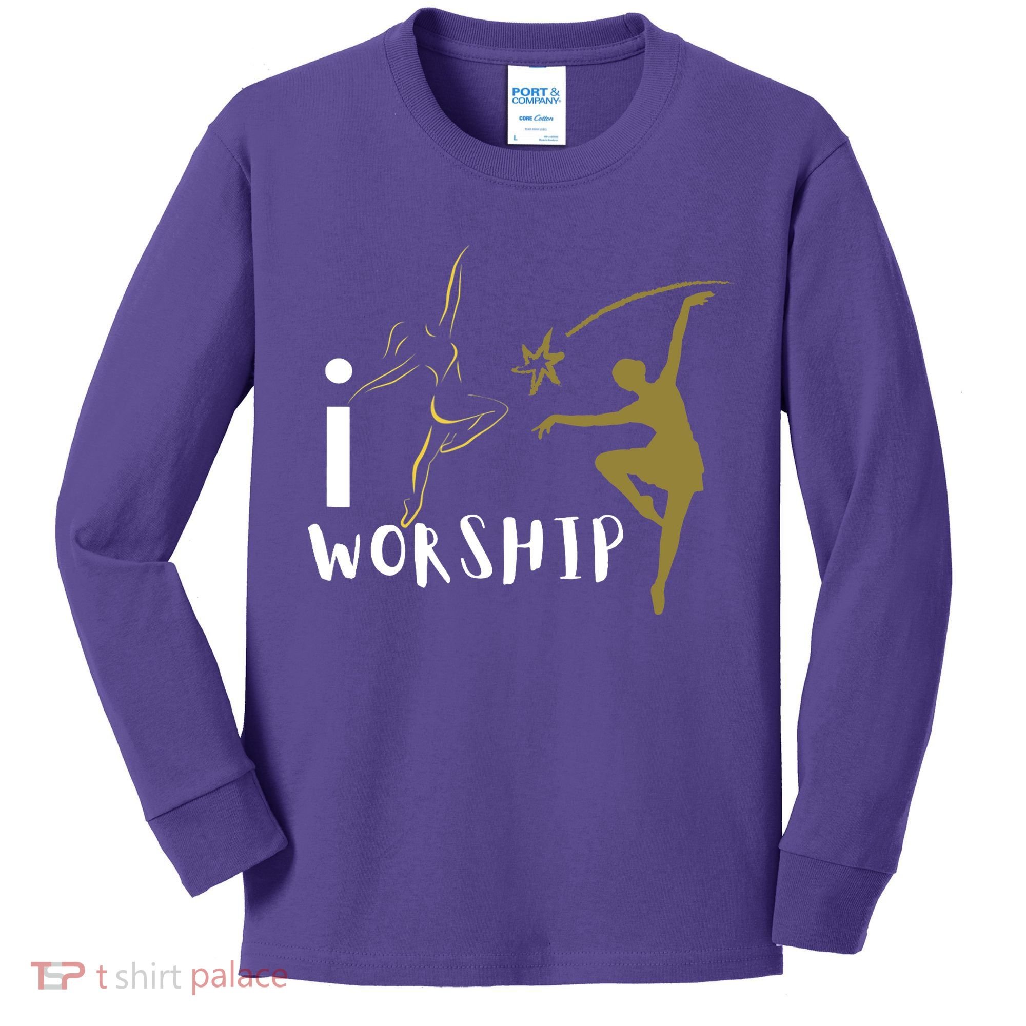 I worship dance ministry Kids Long Sleeve Shirt