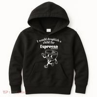 I Would Dropkick A Child For Espresso Martini Kids Hoodie thumb 0