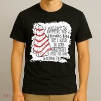 I Wouldn't Do Anything For A Klondike Bar Christmas Xmas Tree T-Shirt thumb 3