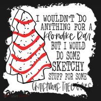 I Wouldn't Do Anything For A Klondike Bar Christmas Xmas Tree Women's Hoodie thumb 2